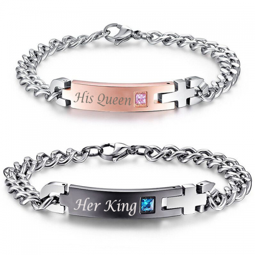 Stainless Steel Couples Bracelet