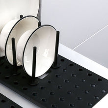 Kitchen Shelf Organizer Telescopic Dish Plate Drying Rack Bowl Pot Lid Storage Holder Adjustable Kitchen Dish Drying Rack