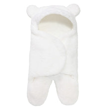 Newborn Sleeping Wrap Swaddle Baby Cotton Plush Boys Girls Cute Receiving Blanket Sleeping Bag Sleep Sack (0-6 Month)