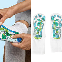 1 Pair Acupressure Socks Physiotherapy Massage Relieve Tired Feet Reflexology Socks Foot Point Socks Full English Illustration