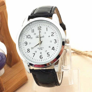 2017 mens fashion watches relojes hombre Elegant Analog Luxury geneva watches men PU Leather Strap Quartz Mens Wrist Watch