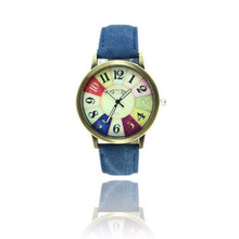 Genvivia Graffiti Pattern Women Watch 2017 Fashion Leather Band Analog Quartz Vogue Wrist Watches