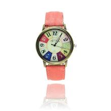 Genvivia Graffiti Pattern Women Watch 2017 Fashion Leather Band Analog Quartz Vogue Wrist Watches