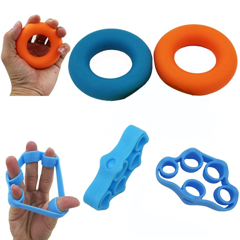 4Pcs Hand Grip Strengthener Trainer Rings Finger Resistance Bands Improving Dexterity Forearm Wrist Strength Injury Rehabilitation Stress Relief for Athletes Musicians and Artists