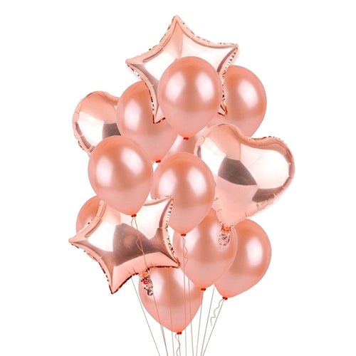 10 PCS Round Helium Balloons with foil confetti Dots Champaign Gold 18 Inch Balloons for Party Wedding