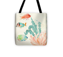 Tropical Teal Coral Medley I Tote Bag